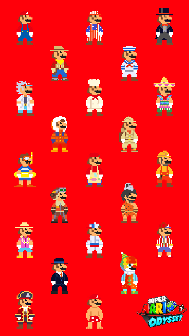 my.nintendo.com/Wallpaper - Super Mario Odyssey (Pixel Mario)/Super_Mario__Odyssey_8bit_Mario_[640x1136].jpg